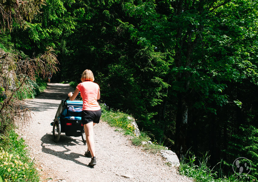 Wanderung auf den Wallberg mit Kinderwagen