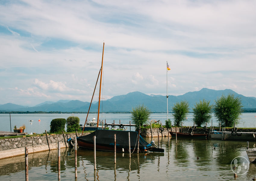 Segelboot an der Fraueninsel