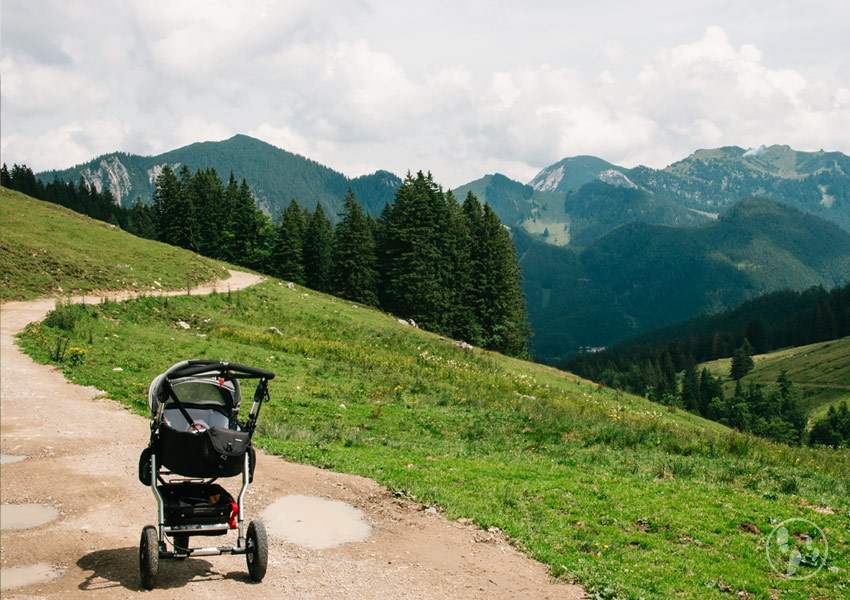 Wanderung auf die Obere Firstalm mit Kinderwagen