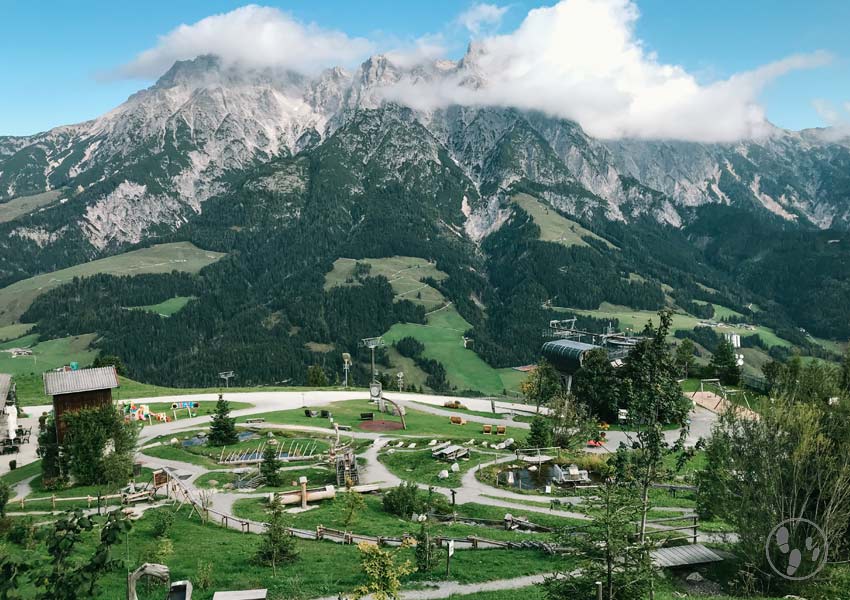 Kinderwagenwanderung in Leogang: Sinnepark am Asitz