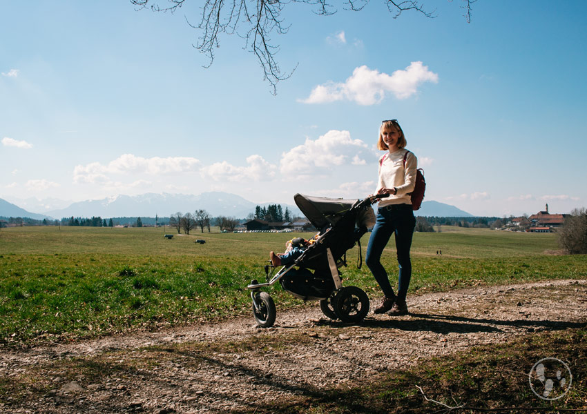 Sachsenkamer Rundweg mit Kinderwagen