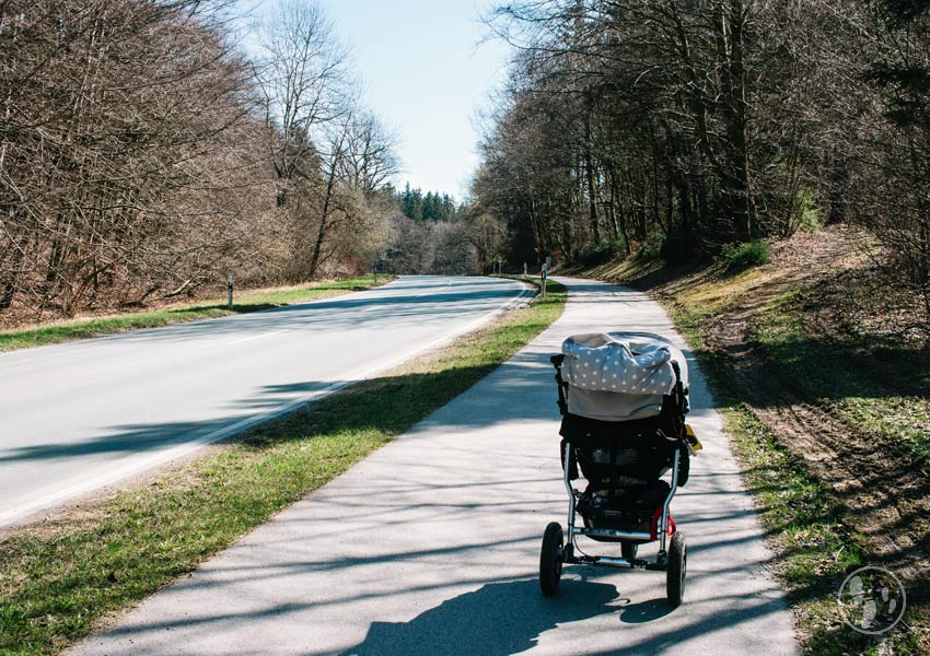 Teufelsgraben Holzkirchen mit Kinderwagen