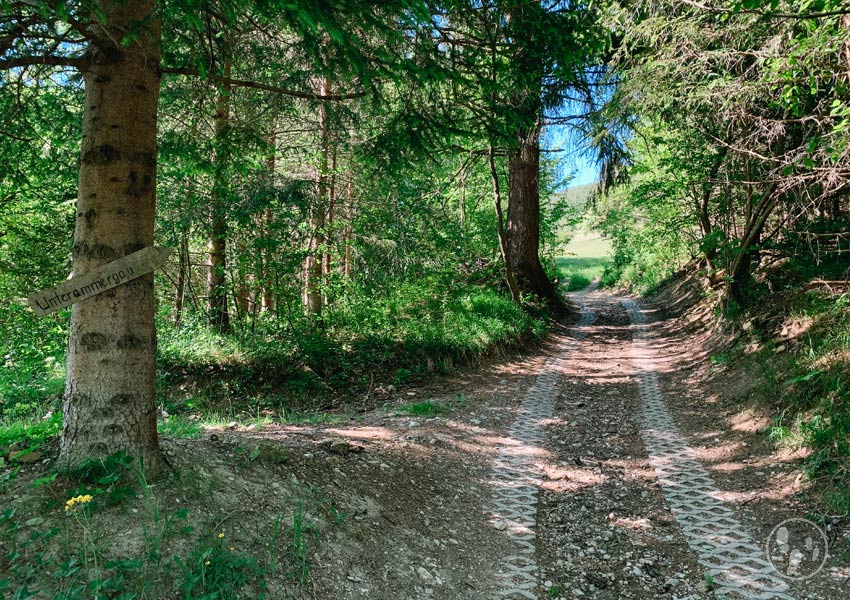 Altherrenweg Oberammergau Ausschilderung nach Unterammergau