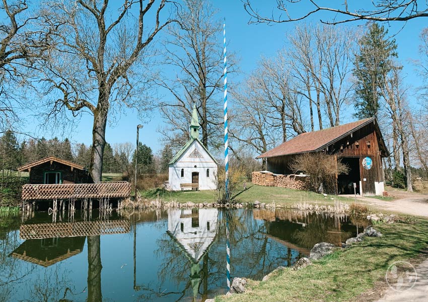 Kinderwagenwanderung bei Holzkirchen: Weiher Erlkam