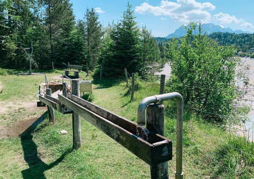 Isar-Natur-Erlebnisweg Krün Kneipp Anlage