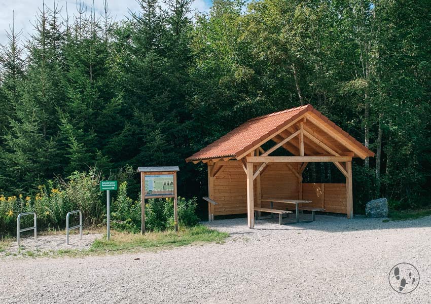 Picknickhütte am Walderlebnisweg bei München