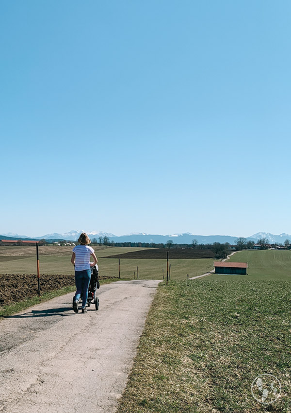 Rundwanderung bei Großhartpenning mit Kinderwagen